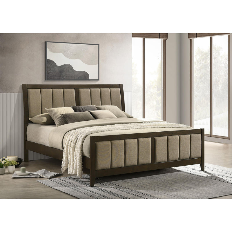  Coaster Furniture Wilkes 224421KW 51-inch Upholstered California King Bed - Dark Cocoa IMAGE 6