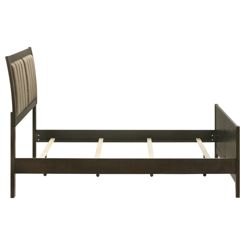  Coaster Furniture Wilkes 224421F 51-inch Upholstered Full Bed - Dark Cocoa IMAGE 5