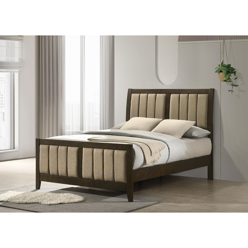  Coaster Furniture Wilkes 224421F 51-inch Upholstered Full Bed - Dark Cocoa IMAGE 6