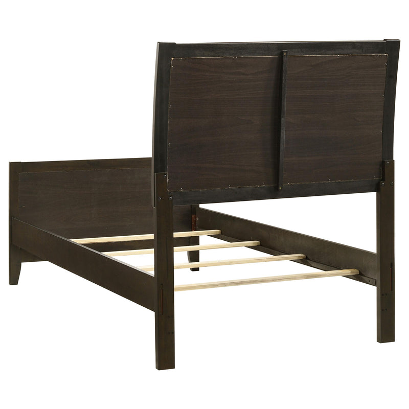  Coaster Furniture Wilkes 224421T 51-inch Upholstered Twin Bed - Dark Cocoa IMAGE 3