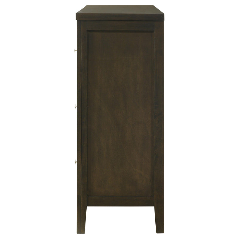 Coaster Furniture Wilkes 224423 6-Drawer Dresser Cabinet - Dark Cocoa IMAGE 4
