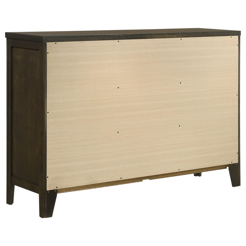 Coaster Furniture Wilkes 224423 6-Drawer Dresser Cabinet - Dark Cocoa IMAGE 5