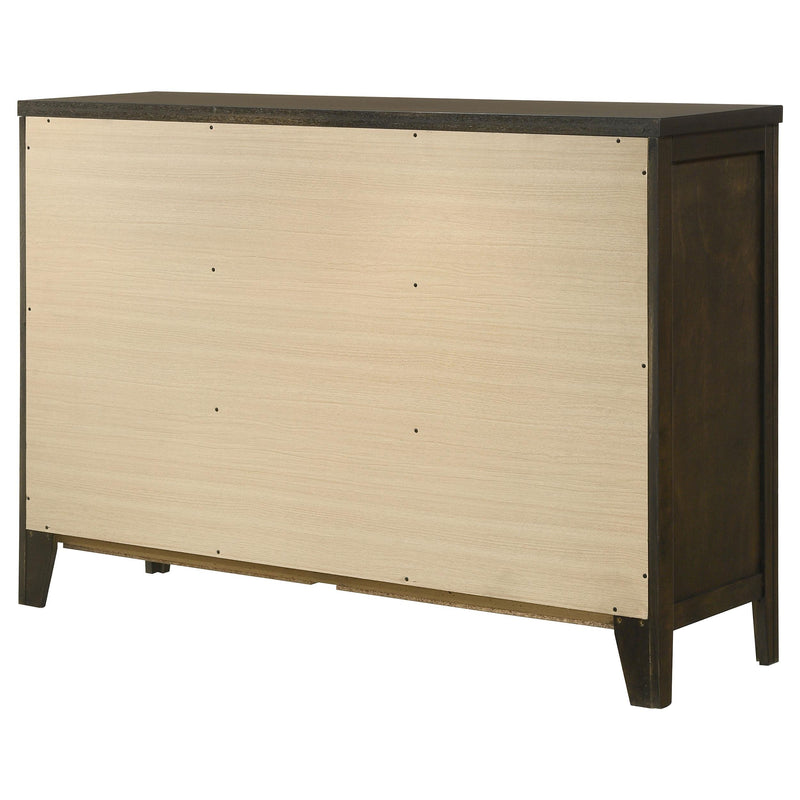Coaster Furniture Wilkes 224423 6-Drawer Dresser Cabinet - Dark Cocoa IMAGE 7