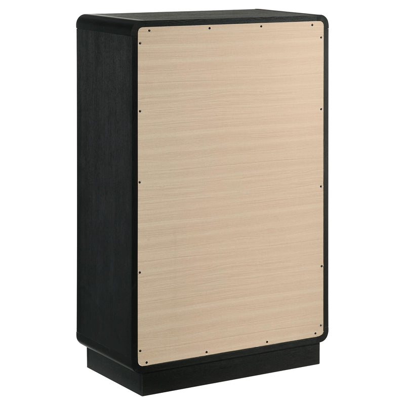 Coaster Furniture Cavelle 223665 5-Drawer Chest of Drawers - Black IMAGE 5