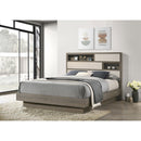  Coaster Furniture Fenwick 224981KW California King Bed Bookcase Headboard - Grey Oak IMAGE 4