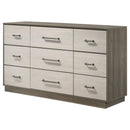 Coaster Furniture Fenwick 224983 9-Drawer Dresser - Grey Oak IMAGE 3