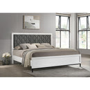 Coaster Furniture Sonora 224861KE Eastern King Upholstered Panel Bed - White IMAGE 4