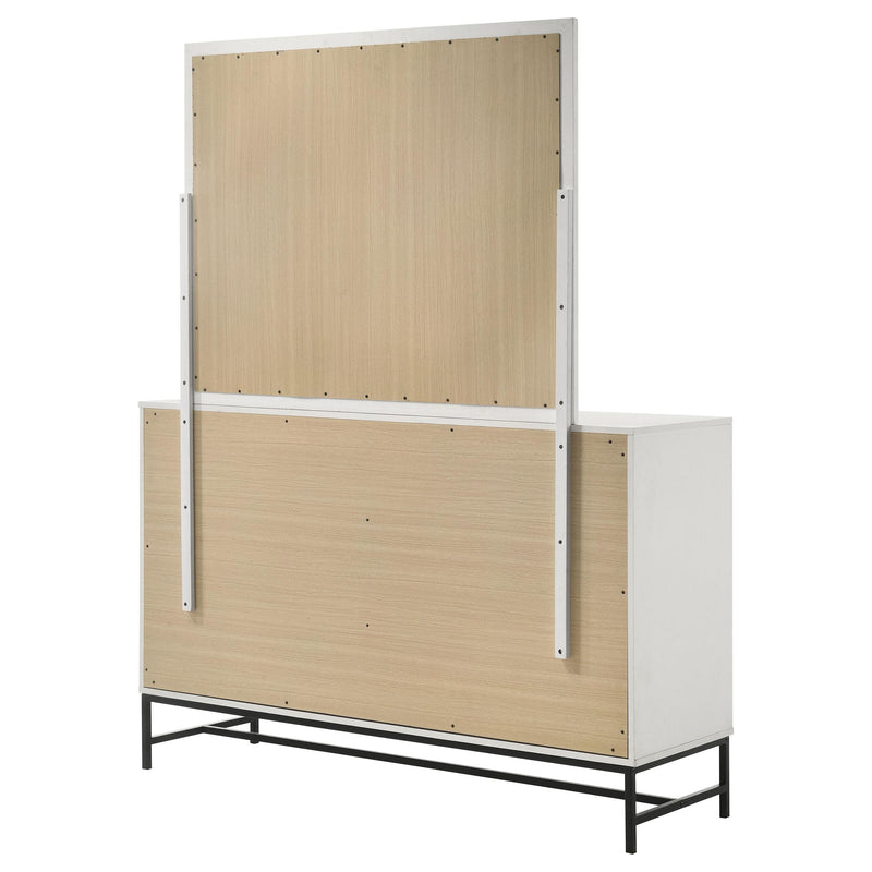 Coaster Furniture Sonora 224863M 6-Drawer Dresser with Mirror - White IMAGE 7