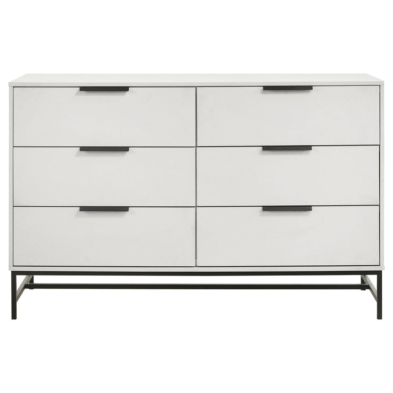 Coaster Furniture Sonora 224863 6-Drawer Bedroom Dresser - White IMAGE 2