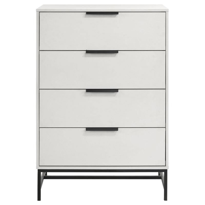 Coaster Furniture Sonora 224865 4-Drawer Bedroom Chest - White IMAGE 2