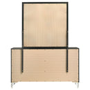  Coaster Furniture Lucia 224993M 6-Drawer Dresser and Mirror - Black IMAGE 6
