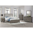  Coaster Furniture Wright 223341Q 52-inch Upholstered Queen Bed - Brown Oak IMAGE 5
