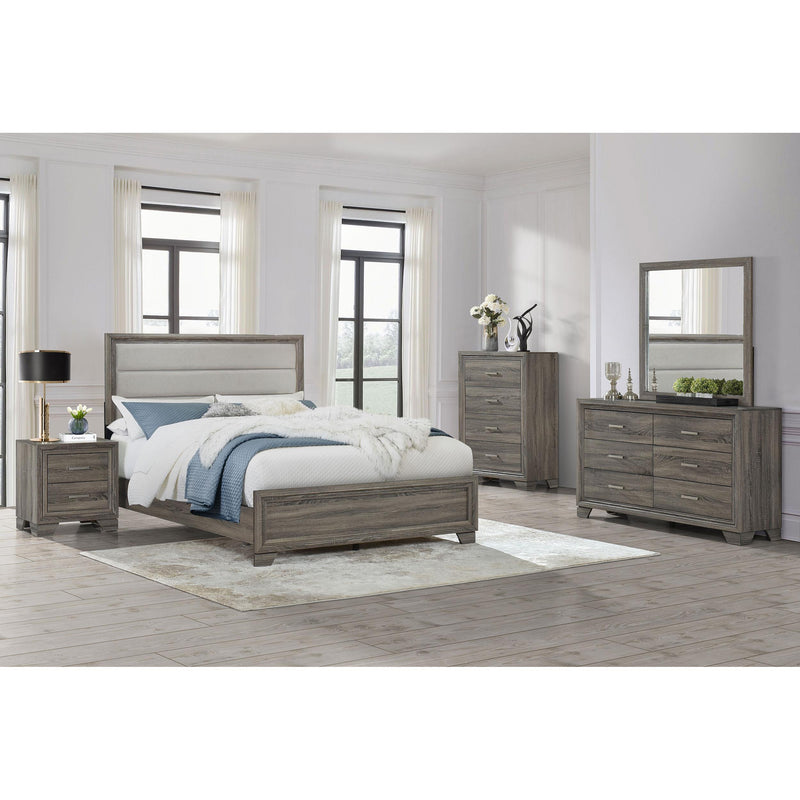 Coaster Furniture Wright 223343M 6-Drawer Dresser and Mirror - Brown Oak IMAGE 10