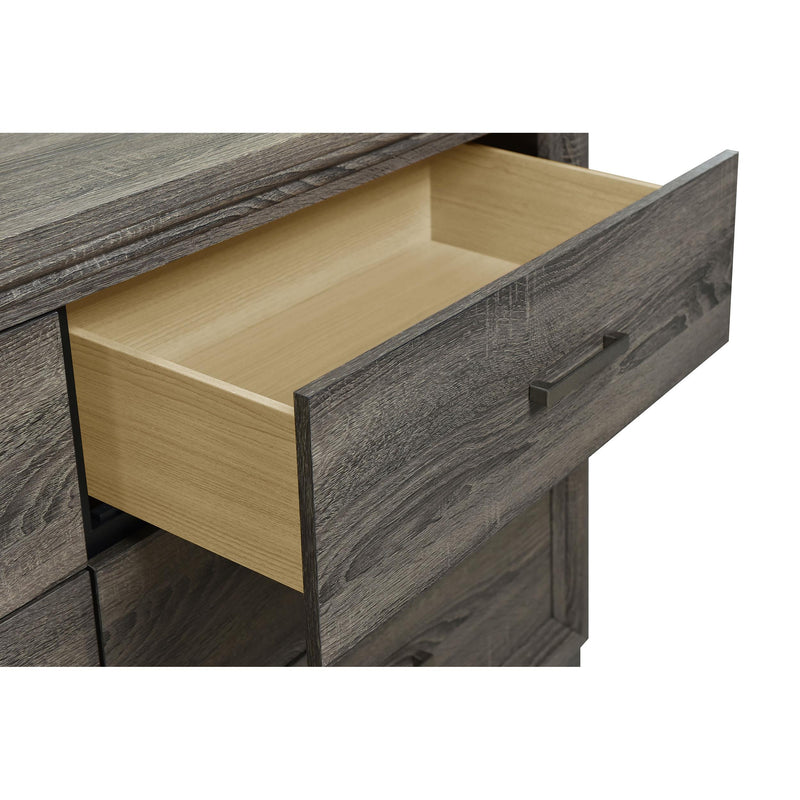 Coaster Furniture Wright 223343M 6-Drawer Dresser and Mirror - Brown Oak IMAGE 12