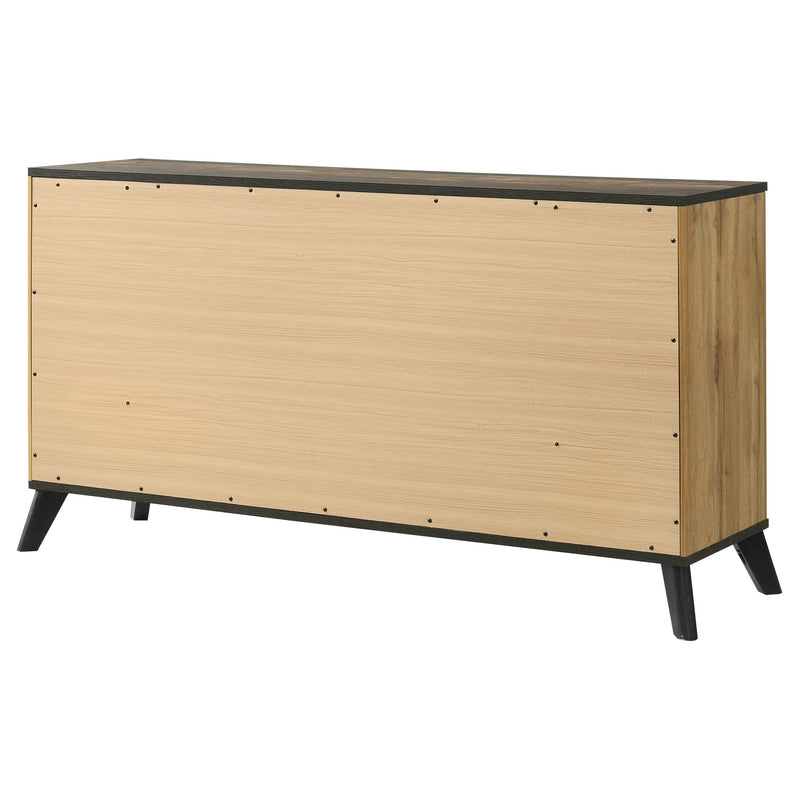 Coaster Furniture Kaywood 225003 6-Drawer Dresser Cabinet - Natural Pine IMAGE 7