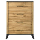  Coaster Furniture Kaywood 225005 4-Drawer Bedroom Chest of Drawers - Natural Pine IMAGE 2