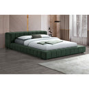  Coaster Furniture Trinity 306120Q Upholstered Queen Platform Bed - Green IMAGE 4