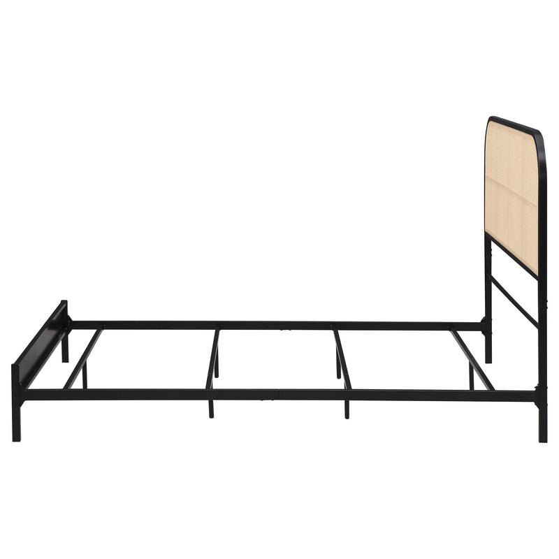  Coaster Furniture Amherst 360351F Radio Weave Rattan Metal Full Bed - Black IMAGE 4