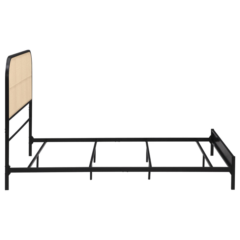 Coaster Furniture Amherst 360351F Radio Weave Rattan Metal Full Bed - Black IMAGE 7