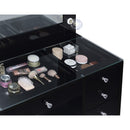 Coaster Furniture Acena 931144 7-Drawer Vanity Set with Lighting - Black High Gloss IMAGE 10