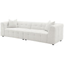  Coaster Furniture Everly 504850 Boucle Upholstered Extra Long Sofa - Off White IMAGE 3