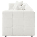  Coaster Furniture Everly 504850 Boucle Upholstered Extra Long Sofa - Off White IMAGE 4