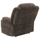 Coaster Furniture Houston 603233P Upholstered Power Lift Recliner Chair - Dark Brown IMAGE 7