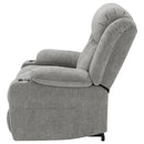  Coaster Furniture Houston 602284P Upholstered Power Lift Recliner - Grey IMAGE 6