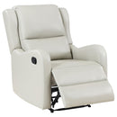  Coaster Furniture Kelsey 609373 Upholstered English Arm Recliner Chair - Ivory IMAGE 2