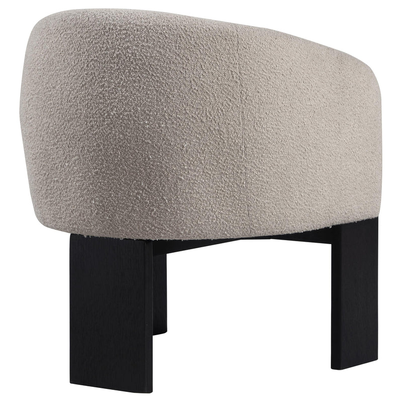  Coaster Furniture Valdez 903165 Boucle Upholstered Barrel Back Accent Chair - Beige IMAGE 7