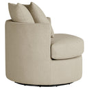  Coaster Furniture Debbie 902274 Upholstered Swivel Accent Chair - Camel IMAGE 8