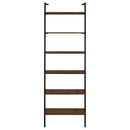  Coaster Furniture Owens 980072 96-inch 6-shelf Wall Bookshelf - Walnut IMAGE 2