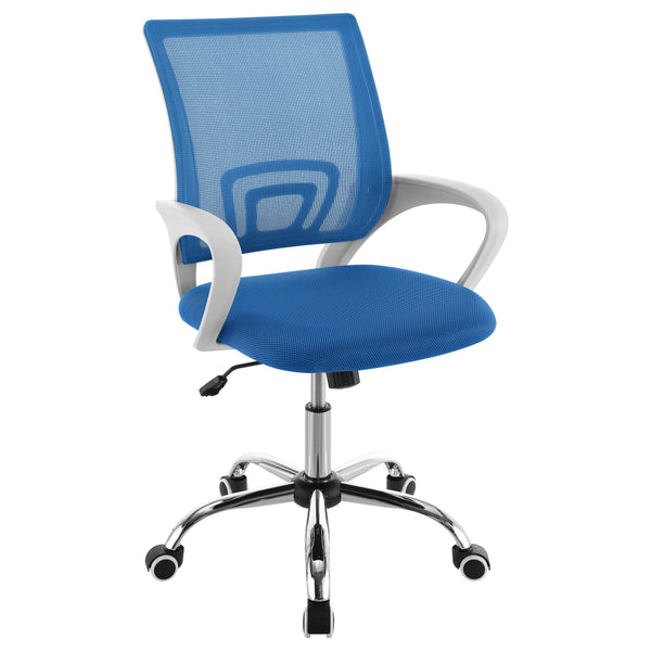  Coaster Furniture Felton 802018 Upholstered Adjustable Home Office Desk Chair - Blue IMAGE 1