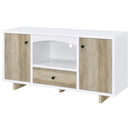 Coaster Furniture Dalton 950405 2-door Storage Cabinet - White and Distressed Pine IMAGE 4