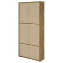Coaster Furniture Hawthorne 953479 4-shelf Glass Door Tall Cabinet with Drawers - Mango IMAGE 7