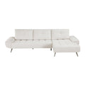 Homelegance 8400BEG*22LRC 2 pc Sectional with Right Chaise and Dual-position Backs for Adjustable Seat Depth IMAGE 1