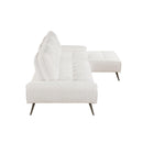 Homelegance 8400BEG*22LRC 2 pc Sectional with Right Chaise and Dual-position Backs for Adjustable Seat Depth IMAGE 3