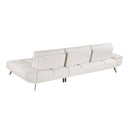 Homelegance 8400BEG*22LRC 2 pc Sectional with Right Chaise and Dual-position Backs for Adjustable Seat Depth IMAGE 4