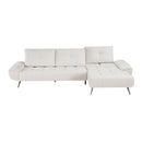 Homelegance 8400BEG*22LRC 2 pc Sectional with Right Chaise and Dual-position Backs for Adjustable Seat Depth IMAGE 5