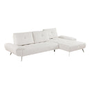 Homelegance 8400BEG*22LRC 2 pc Sectional with Right Chaise and Dual-position Backs for Adjustable Seat Depth IMAGE 6