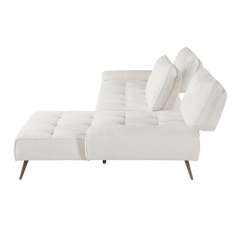 Homelegance 8400BEG*22LRC 2 pc Sectional with Right Chaise and Dual-position Backs for Adjustable Seat Depth IMAGE 8