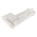 Homelegance 8400BEG*22LRC 2 pc Sectional with Right Chaise and Dual-position Backs for Adjustable Seat Depth IMAGE 9