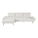 Homelegance 8400BEG*2LC2R 2 pc Sectional with Left Chaise and Dual-position Backs for Adjustable Seat Depth IMAGE 10