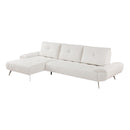 Homelegance 8400BEG*2LC2R 2 pc Sectional with Left Chaise and Dual-position Backs for Adjustable Seat Depth IMAGE 11