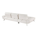 Homelegance 8400BEG*2LC2R 2 pc Sectional with Left Chaise and Dual-position Backs for Adjustable Seat Depth IMAGE 4