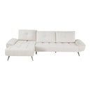 Homelegance 8400BEG*2LC2R 2 pc Sectional with Left Chaise and Dual-position Backs for Adjustable Seat Depth IMAGE 5