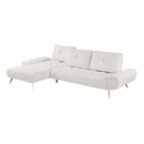 Homelegance 8400BEG*2LC2R 2 pc Sectional with Left Chaise and Dual-position Backs for Adjustable Seat Depth IMAGE 6
