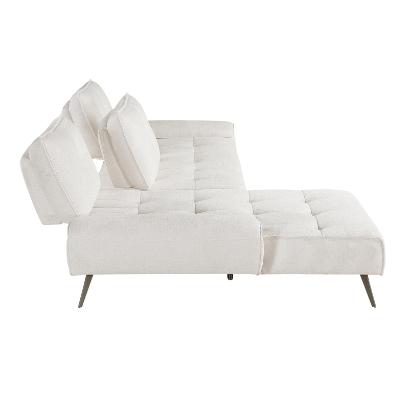 Homelegance 8400BEG*2LC2R 2 pc Sectional with Left Chaise and Dual-position Backs for Adjustable Seat Depth IMAGE 8