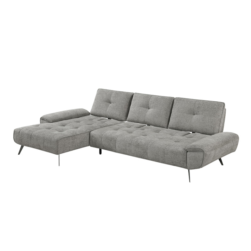 Homelegance 8400DVG*2LC2R 2 pc Sectional with Left Chaise and Dual-position Backs for Adjustable Seat Depth IMAGE 11