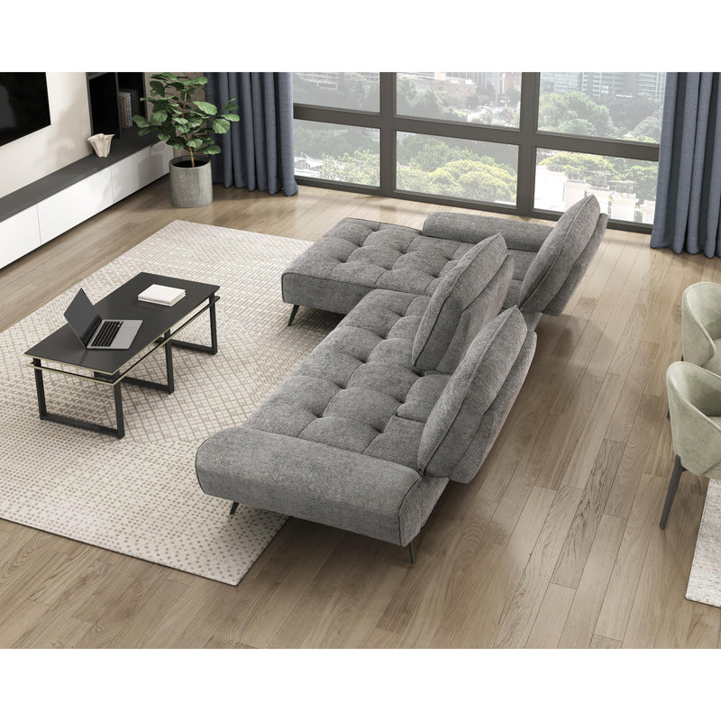 Homelegance 8400DVG*2LC2R 2 pc Sectional with Left Chaise and Dual-position Backs for Adjustable Seat Depth IMAGE 16